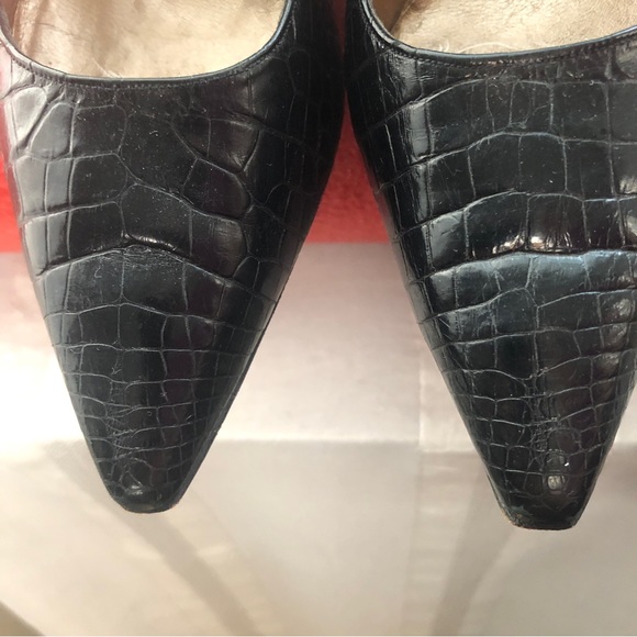 Stanley Philipson alligator pumps size 7.5 - Picture 2 of 12
